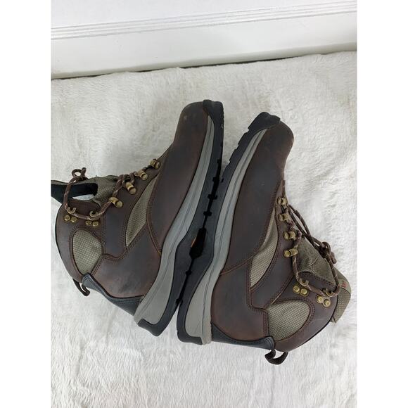 NORTIV 8 Men’s Brown Steel Toe Waterproof Work Boots Size 11 - Picture 4 of 8